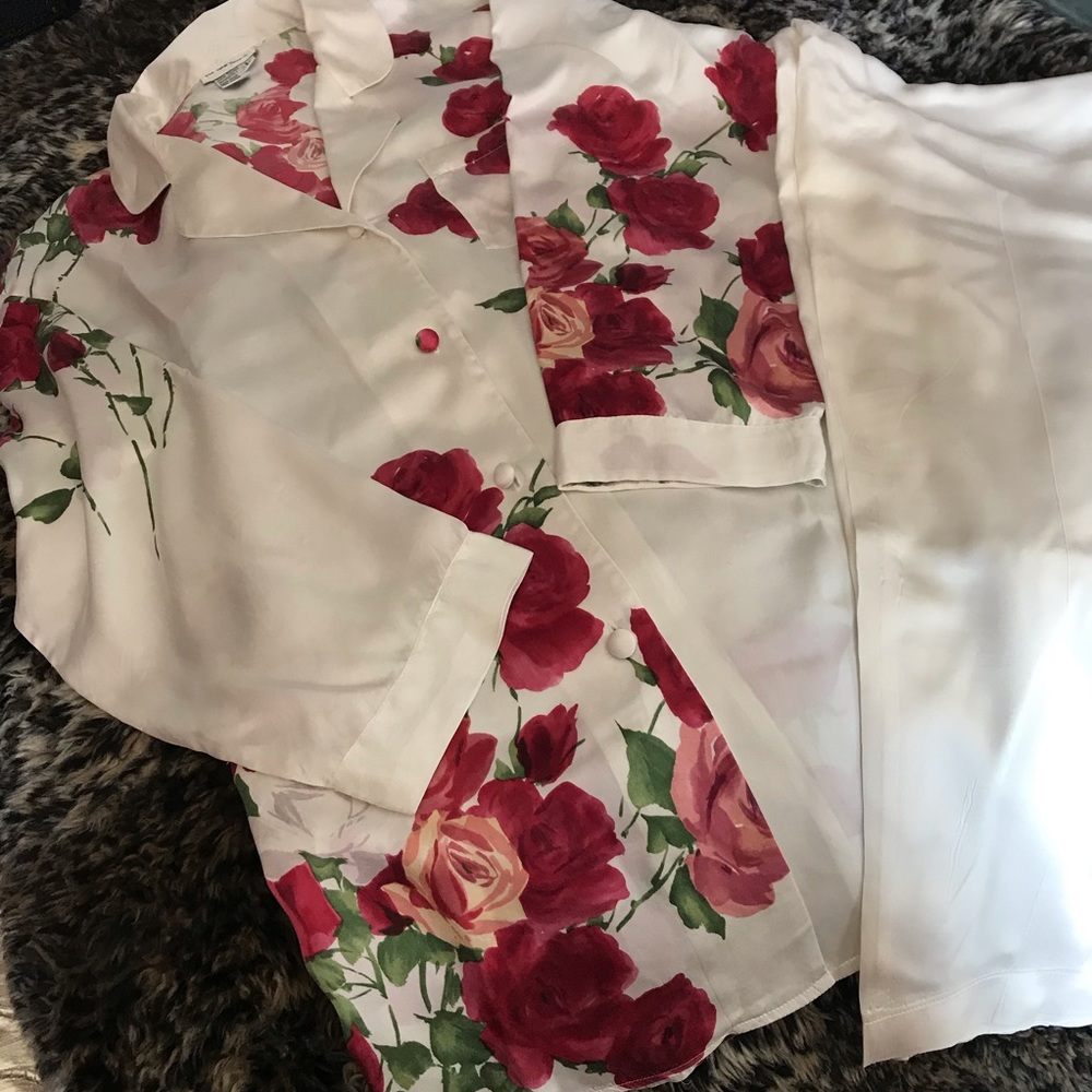 Vintage silk lounge 2pc  set